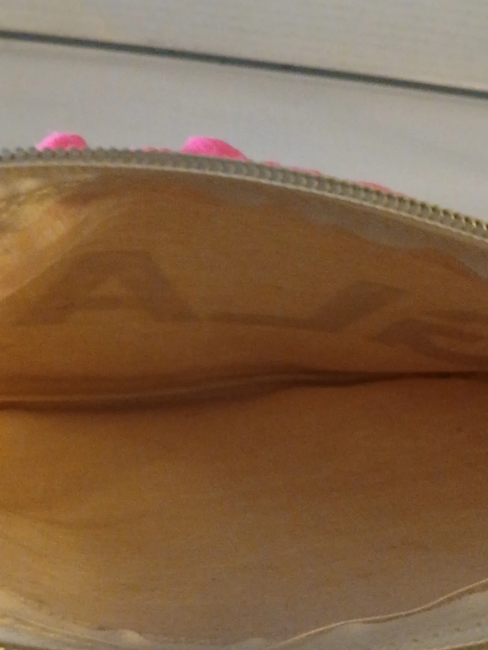 GLAM Canvas Makeup Bag with Pink Pom Trim